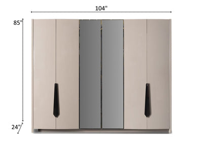 Bentleyar 104" Wide 6 Door Wardrobe