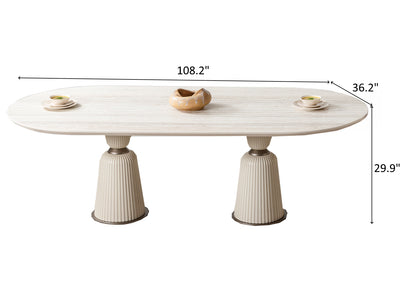 Bern 108.2" Wide 10 Person Dining Table