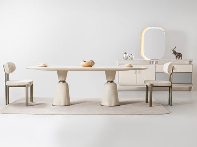 Bern 108.2" Wide 10 Person Dining Table