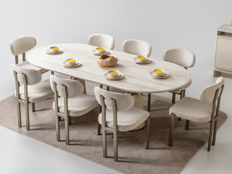 Bern 94.4" Wide 8 Person Dining Table