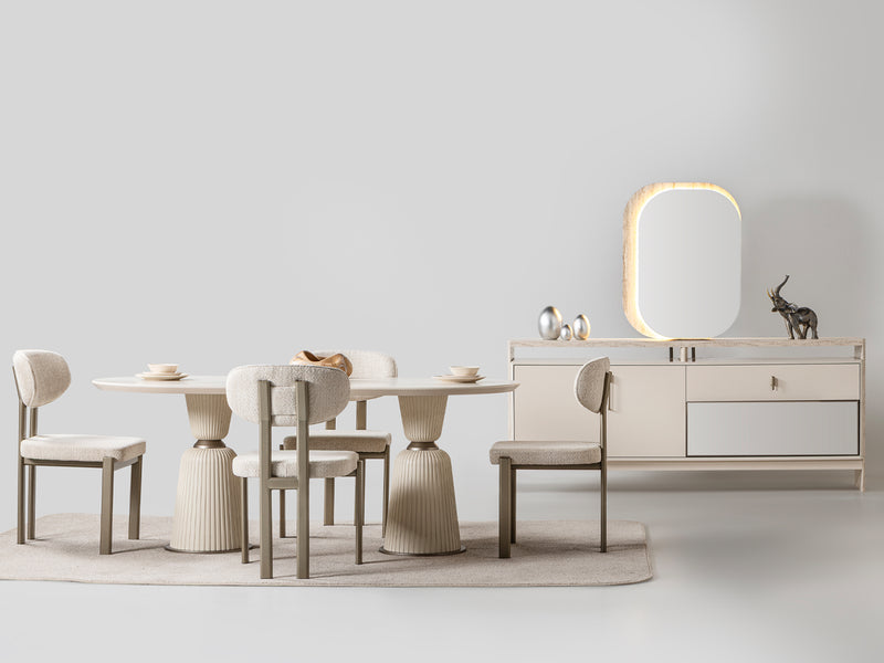 Bern 108.2" Wide 10 Person Dining Table