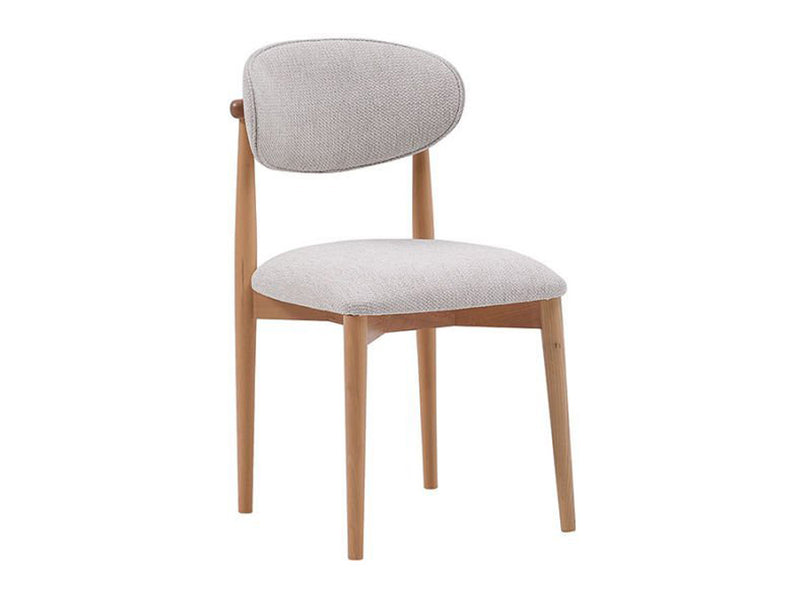 Boheems 20.7" Wide Natural Wood Leg Dining Chair (Set of 2)