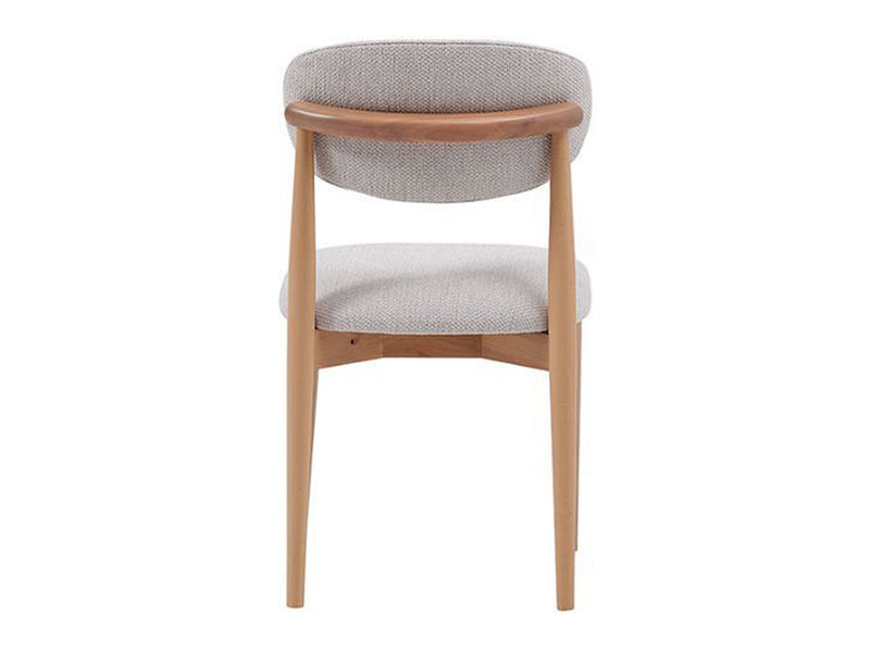 Boheems 20.7" Wide Natural Wood Leg Dining Chair (Set of 2)