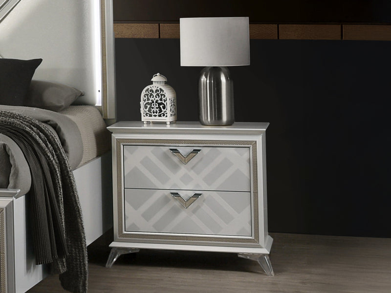 Brickfield 27" Tall 2 Drawer Nighstand