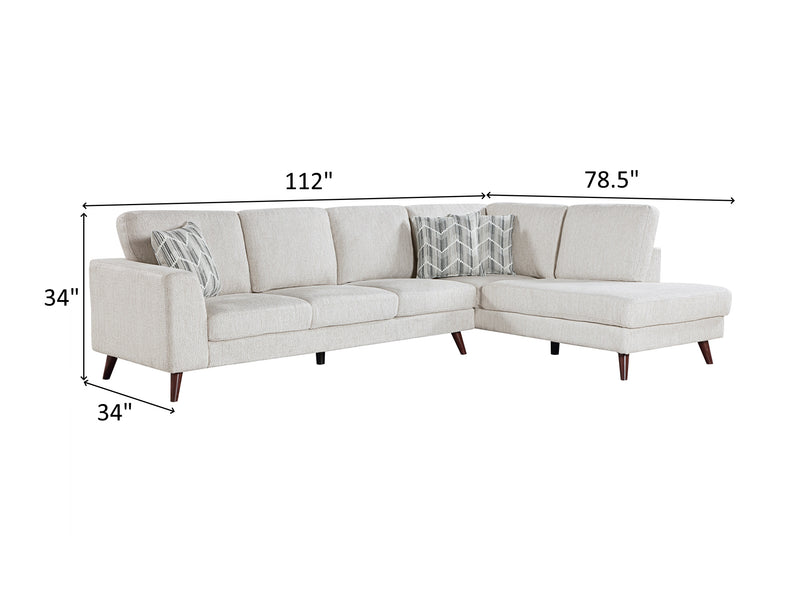 Broadway 112" / 78.5" Wide Sectional