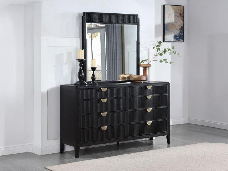 Brookmead 66.5" Wide 8 Drawer Dresser With Mirror