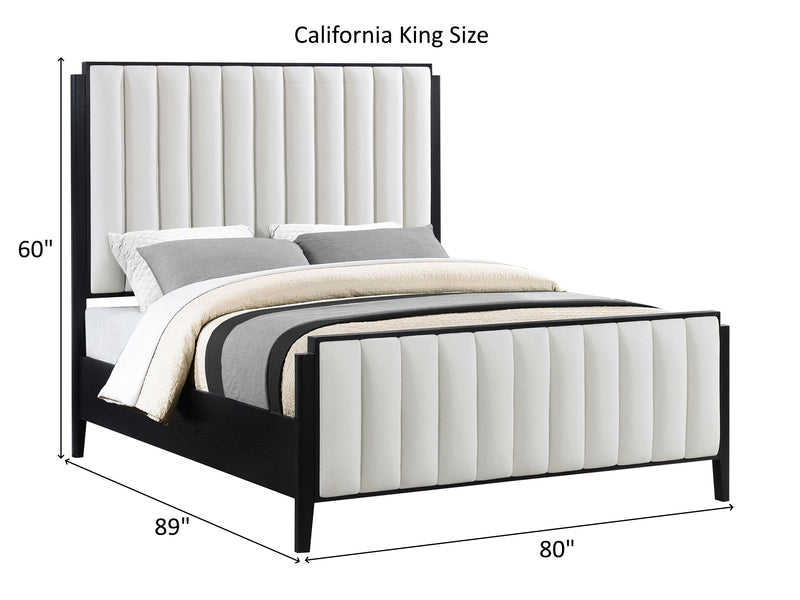 Brookmead Black And Ivory Platform Bed