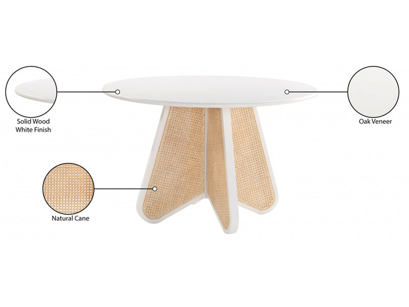 Butterfly 48" Wide Round Dining Table