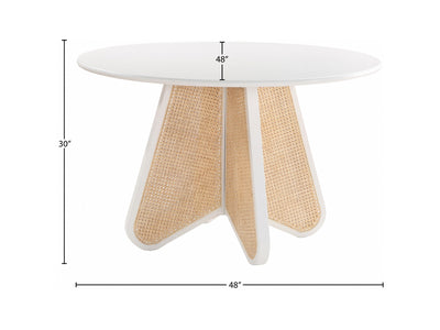Butterfly 48" Wide Round Dining Table