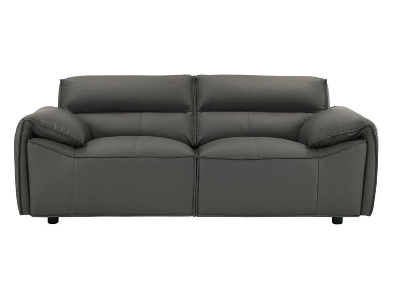 Buxton 74.6" Wide Top Grain Leather Loveseat