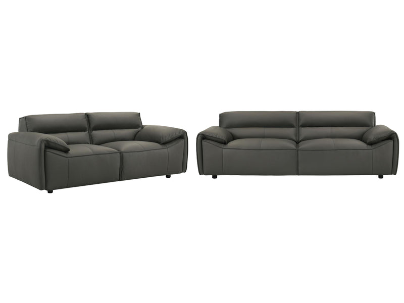 Buxton 92" Wide Top Grain Leather Sofa