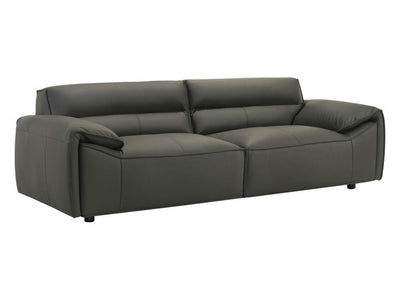 Buxton 92" Wide Top Grain Leather Sofa