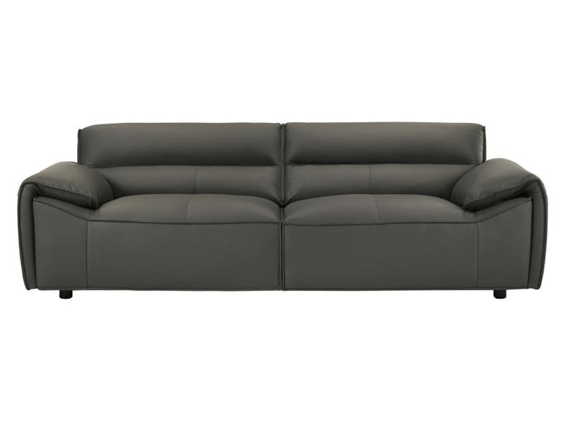 Buxton 92" Wide Top Grain Leather Sofa