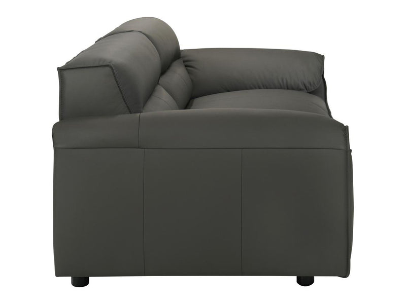 Buxton 92" Wide Top Grain Leather Sofa