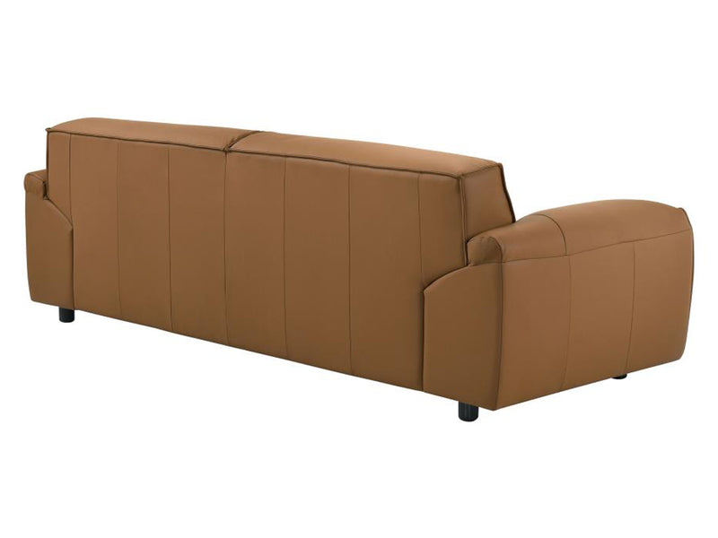 Buxton 92" Wide Top Grain Leather Sofa