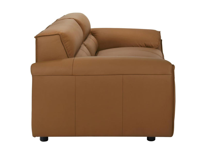 Buxton 92" Wide Top Grain Leather Sofa