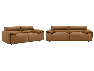 Buxton 92" Wide Top Grain Leather Sofa