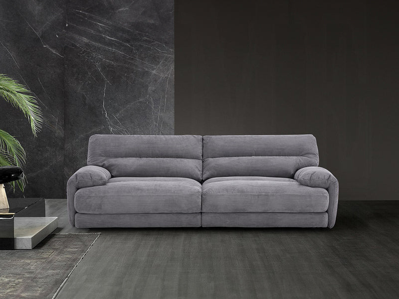 Cadenza 96" Wide Corduroy Velvet 3 Seater Sofa