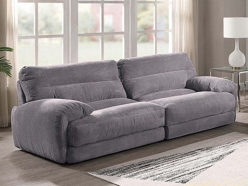 Cadenza 96" Wide Corduroy Velvet 3 Seater Sofa