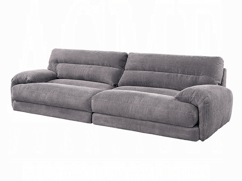 Cadenza 96" Wide Corduroy Velvet 3 Seater Sofa