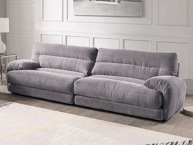 Cadenza 112" Wide Corduroy Velvet 4 Seater Sofa