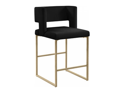 Caleb Velvet Bar Stool (Set of 2)