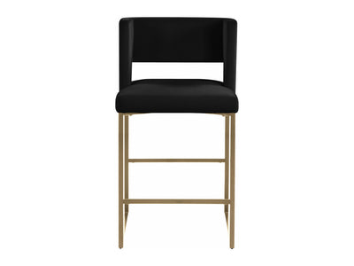 Caleb Velvet Bar Stool (Set of 2)