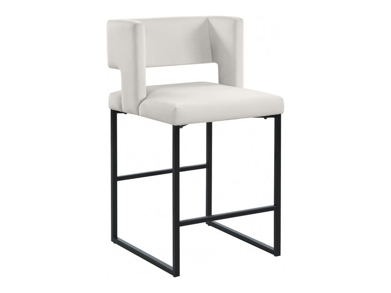 Caleb Velvet Bar Stool (Set of 2)