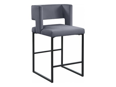 Caleb Velvet Bar Stool (Set of 2)