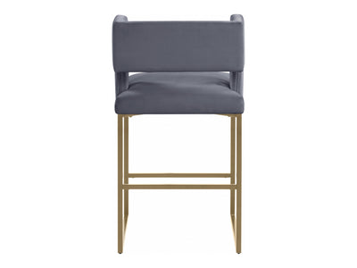 Caleb Velvet Bar Stool (Set of 2)