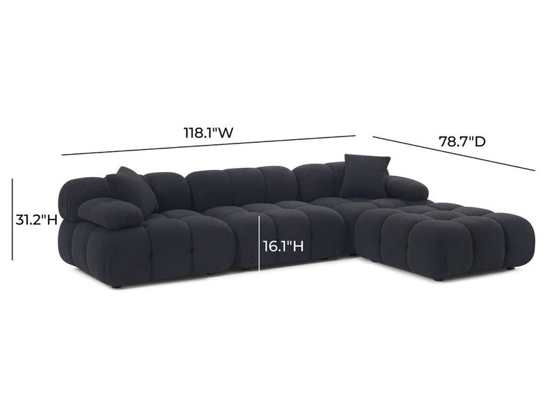 Calliope 118" Wide Modular Sectional