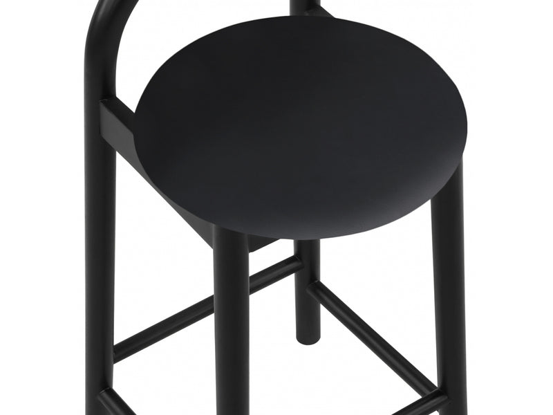 Calvin Faux Leather Bar Stool Black Leg (Set of 2)