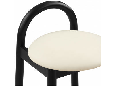 Calvin Faux Leather Bar Stool Black Leg (Set of 2)