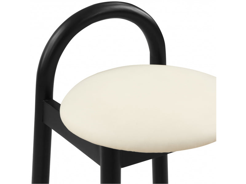 Calvin Faux Leather Bar Stool Black Leg (Set of 2)