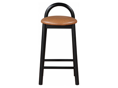 Calvin Faux Leather Bar Stool Black Leg (Set of 2)