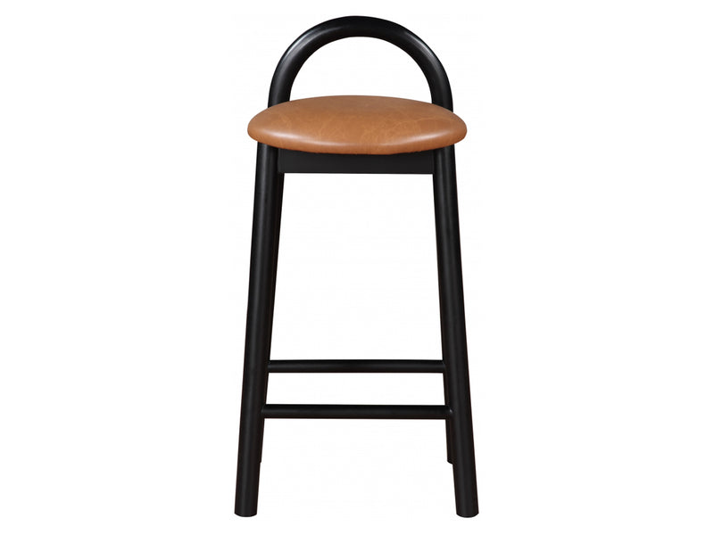 Calvin Faux Leather Bar Stool Black Leg (Set of 2)