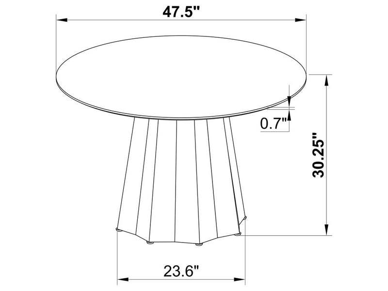 Camden DT - Dunmore DC 4 Person Dining Room Set