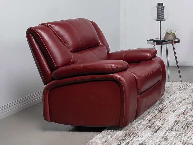 Camila Leather Recliner Living Room Set