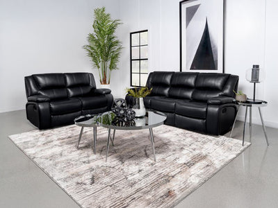 Camila Leather Recliner Living Room Set