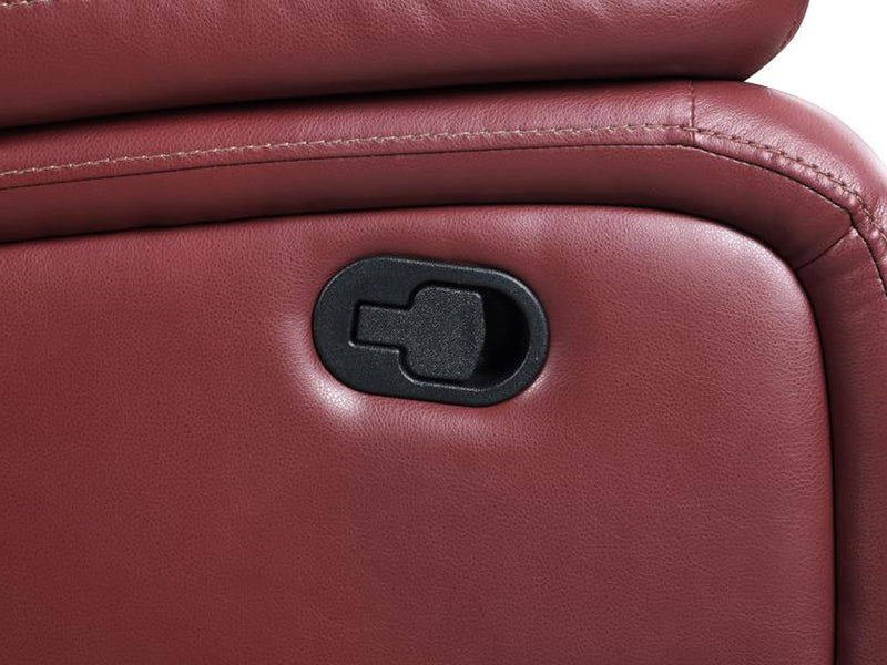 Camila Leather Recliner Living Room Set