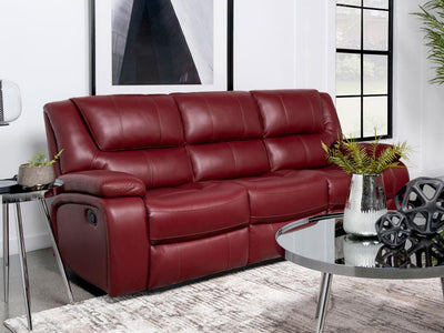 Camila Leather Recliner Living Room Set