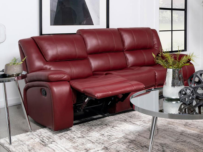 Camila Leather Recliner Living Room Set