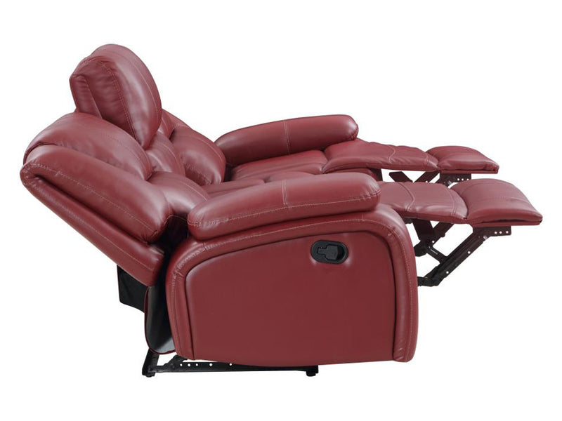 Camila Leather Recliner Living Room Set