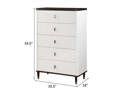 Carena 35.5" Wide 5 Drawer Chest