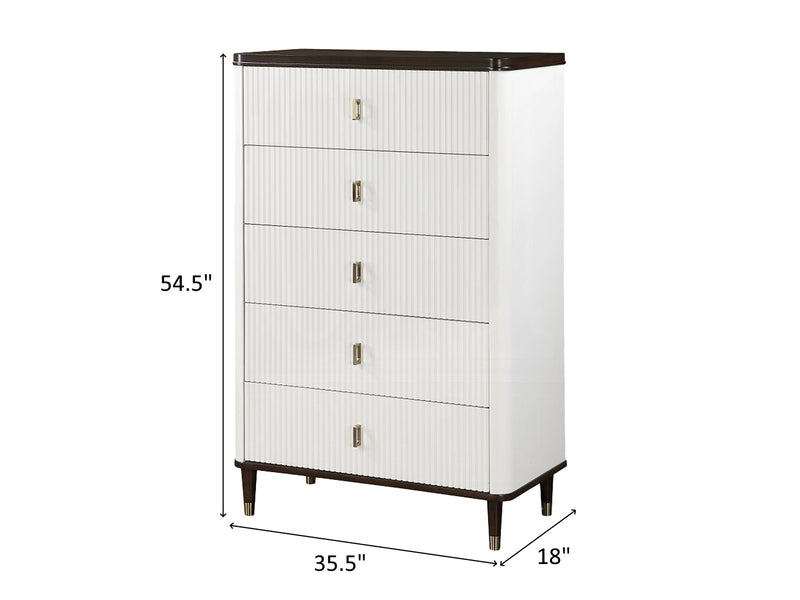 Carena 35.5" Wide 5 Drawer Chest
