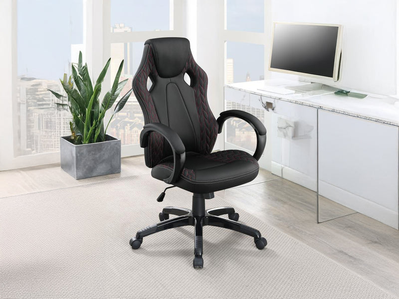 Carlos 26.2" Wide Upholstered Adjustable Office Chair