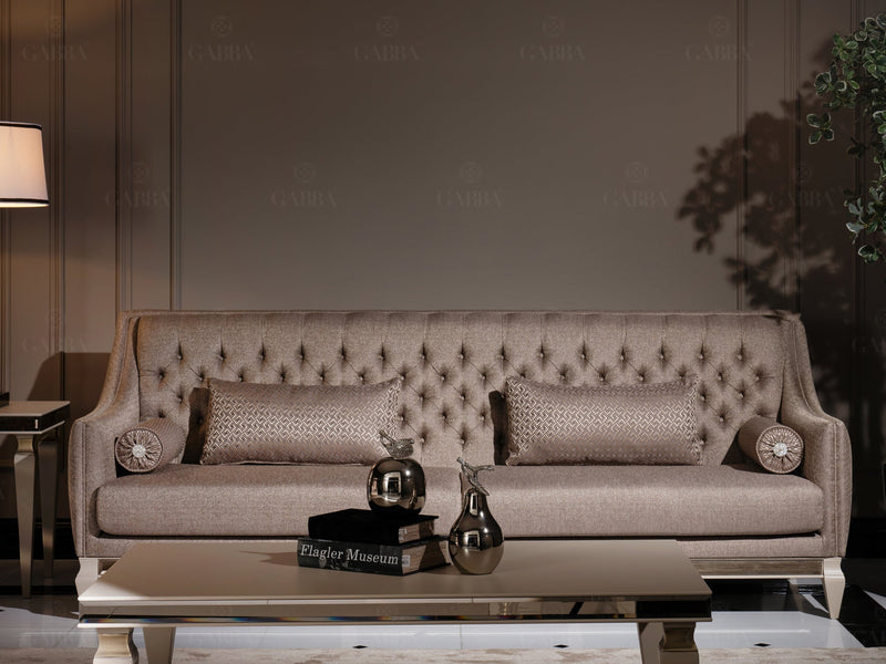 Carmen 87" Wide Tufted Sofa