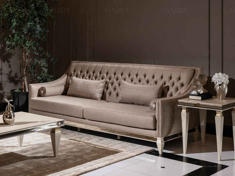 Carmen 87" Wide Tufted Sofa