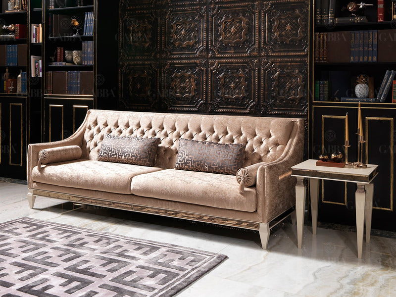 Carmen 87" Wide Tufted Sofa