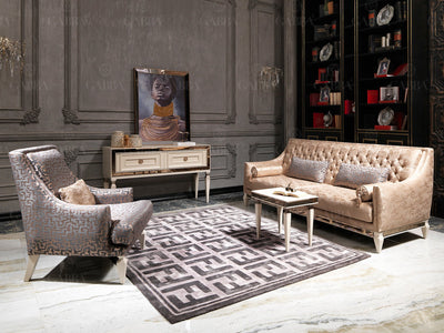 Carmen 87" Wide Tufted Sofa